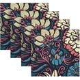 thumbnail image 5 of Vintage Floral Print Cloth Napkins Set of 4, Ultra Soft Machine Washable Dinner Napkins for Family Dinners Weddings Kitchen Dinner Tableation 20X20 Inch Decor Gift, 5 of 7
