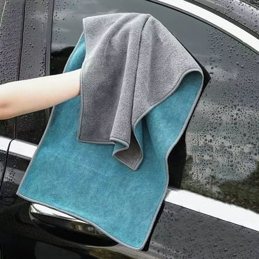 11.41x23.6In Double Sided Microfiber Car drying towel Thick and Super Absorbent, Anti-Lint, for Car Washing and Drying