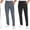 Black & Denim Blue, variant on 2-Pack SPECIAL MAGIC Men's Stretch Golf Pants with Zipper Pockets, Waterproof Lightweight Slim Fit Work Travel Pants