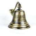 thumbnail image 2 of 1842 - Shipwrecked Rustic Iron Styled Solid Antique Brass Ships & Boat Decorative Functional Bells | Antique Brass Bells | Metal (11 Inches), 2 of 6