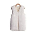 thumbnail image 4 of jsaierl Women's Fashion Medium Length Faux Fur Vest Warm Women's Vest Coat Faux Fur Tops, 4 of 5