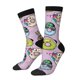 thumbnail image 1 of Balery Cute Donuts Calcetas Largas con Estampado para Hombre y Mujer – Suaves y Transpirables, Talla Única (US 5-11), 1 of 6