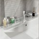 thumbnail image 5 of Bathroom Counter Corner Shelf Kitchen Wall Mounted Organizer No Drill Acrylic Hanging Rack Drainage Storage Holders For Bathroom Kitchen, 5 of 6