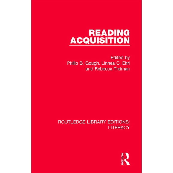 Routledge Library Editions: Literacy Reading Acquisition, (Paperback)