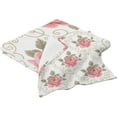 thumbnail image 2 of Pink Flower Cotton Towel Set 2 Piece, 1 Bath Towels 1 Washcloth, Soft Fast Dry Super Absorbent Face Hand Towel for Bathroom Hotel Gym Spa and Beach, 2 of 7