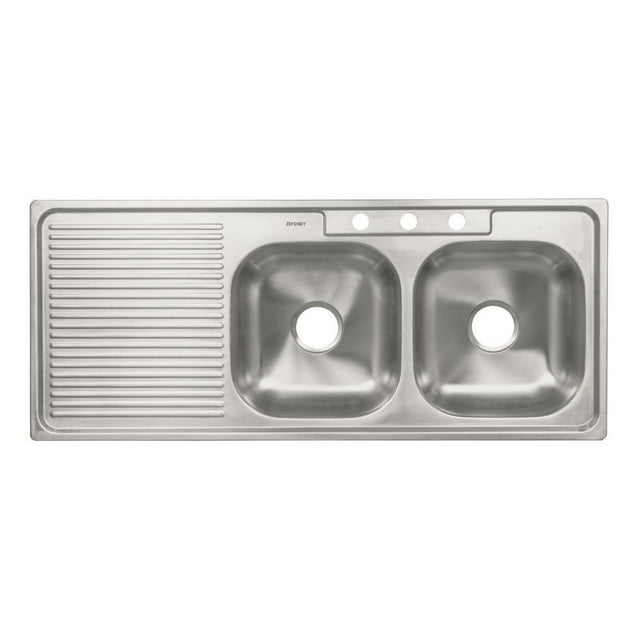Tarja Foset 120x50x15 Empotrar Doble Tina Derecha TA-1202TD