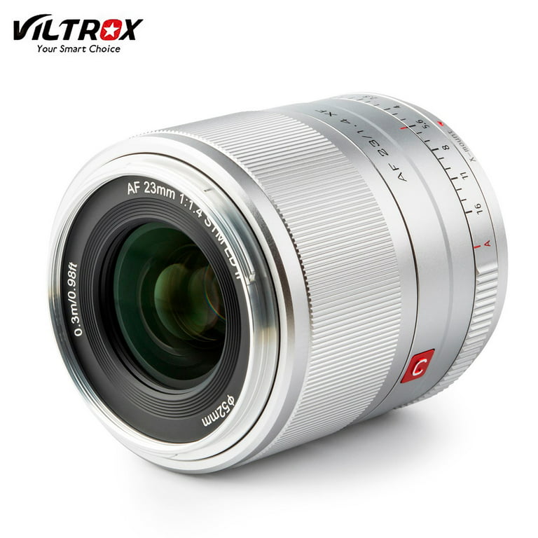 Viltrox 23mm F1.4 Xf Lens-Silver Lente Large Aperture Stm Auto Focus Lens  For Fujifilm Fuji X-mount Camera Xt30 Xa5 Xa7 Xt2 Xt3