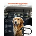 thumbnail image 5 of VEVOR Dog Car Barrier, Adjustable Universal-Fit Vehicle Pet Barrier for Cars, Trucks and SUVs, Easy to Install Dog Car Gate - Strong Metal Tubing Gate Divider, Keeps Pets off Passenger Seats, Black, 5 of 9