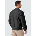 thumbnail image 3 of Bomber Jacket Mens Windproof Casual Windbreaker Softshell Zip Up Fashion Work Dress Winter Coat with Pockets Black M, 3 of 9