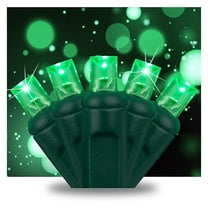 SoftTwinkle Slow Twinkling Christmas Lights, Soft Twinkle String Lights Pulsing Christmas Lights (50 Lights, 17 Ft, Green)