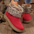 thumbnail image 6 of JUSLIO Womens Boots,Ankle Boots Comfort Round Toe Solid Color Fashion Casual Lightweight Boots Plus Size Boots, 6 of 9