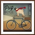 thumbnail image 2 of Art.com Pug on a Bike Indigo Art Print by Ryan Fowler, Brown Frame Wall Art, 29" x 29", 2 of 5