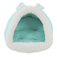 thumbnail image 4 of Slippers Pet Kennel  Bed, Machine Washable Round  Imitation Rabbit Skin Thickened Imitation Rabbit Lovely Unique Detachable Portable  for Pet Grey,Blue, 4 of 7