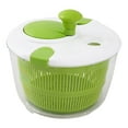thumbnail image 6 of Pebbuoy Salad Spinner,Fruit Vegetable Washer Spinner with Bowl,Manual Lettuce Spinner Vegetable Dryer Non-Slip Base Drainage Design, 6 of 6