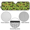 thumbnail image 6 of Yuyamidu Dachshund Windshield Sunshade, Green Leaves Sun Visor for UV Rays & Heat Protection, Suitable for Wrangler, Compass, Gladiator & Renegade, Accessories for Jeep Wrangler, St. Patrick's Day, 6 of 7
