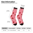 thumbnail image 5 of Yiaed Strawberries Print Great elasticity Crew Socks Sports socks for Men and Women, 5 of 5