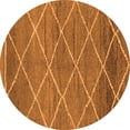 thumbnail image 1 of Ahgly Company Indoor Round Abstract Orange Modern Area Rugs, 6' Round, 1 of 4