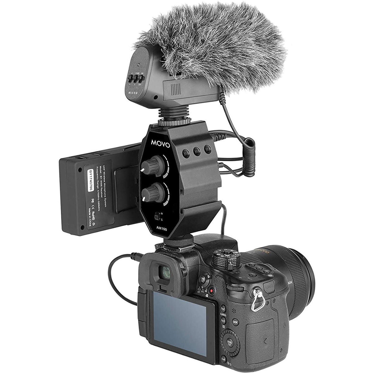 Movo Am100 2-channel Trs 3.5mm Microphone Audio Mixer