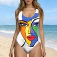thumbnail image 3 of One Piece Swimsuit Women Modest Bathing Suits for Women Full Coverage Floral Print Swimwear for Beach Vacation, 3 of 5