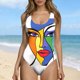 thumbnail image 2 of TaTaai Strappy Backless Floral Swimsuit, Women's High Cut Bikini with Non-Wired Removable Bra, Great for Pool Parties and Beach Getaways Gift, 2 of 6