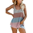 thumbnail image 1 of Camisetas sin mangas de punto informales para mujer, camisetas de verano sin mangas con cuello redondo Fokelyi WRHS-132-3, 1 of 1