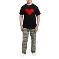 thumbnail image 5 of CafePress - Red Heart Drawing Pajamas - Men's Dark Loose Fit Cotton Pajama Set, 5 of 7
