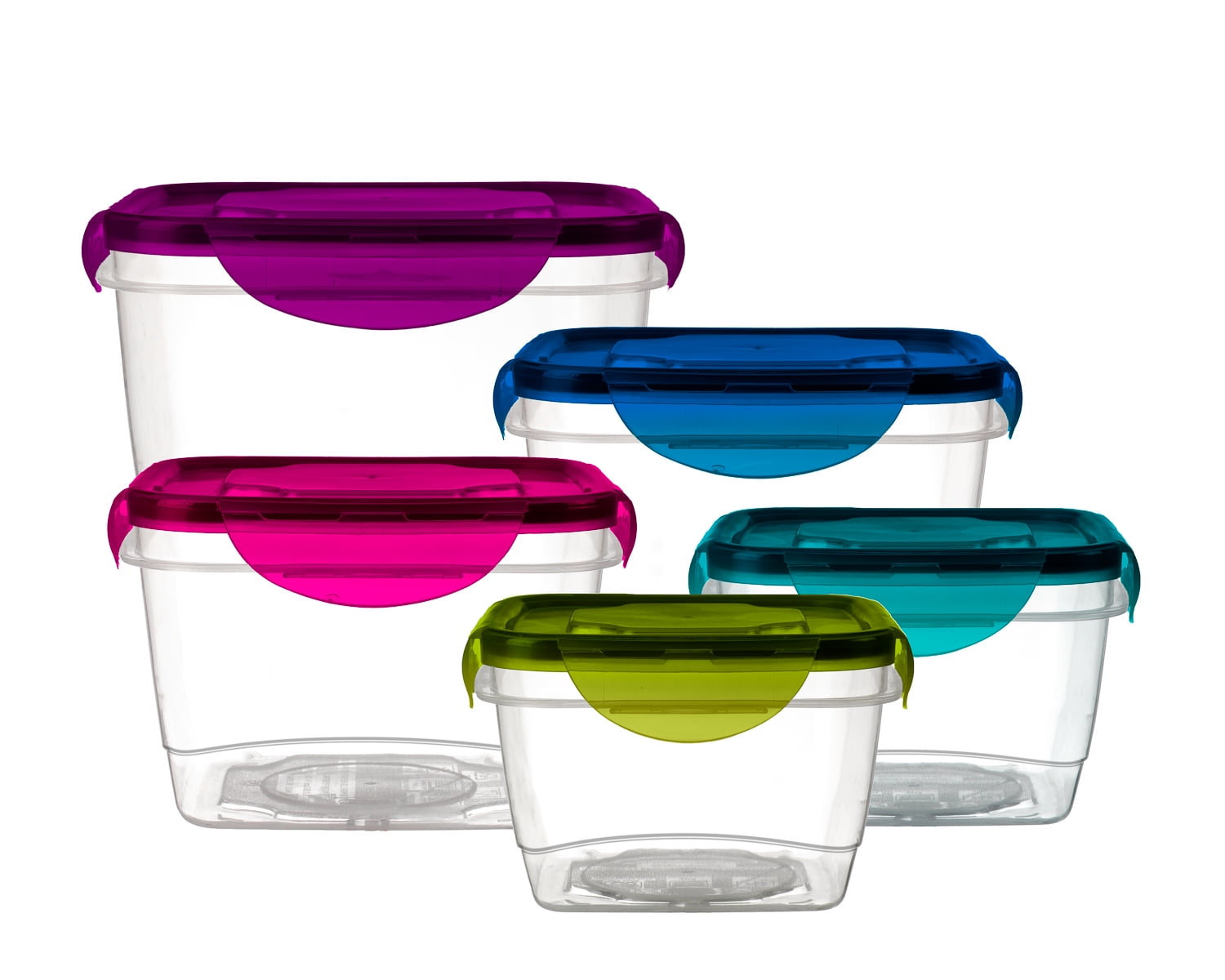 Imperial Home Reusable Refrigerator 5 Container Food Storage Set