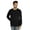 Black, variant on Men's Cotton Long Sleeve T-shirt Basic Crew Neck Shirt