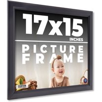 17x15 Frame Black Passaggi Solid Wood Picture Frame Width 1.5 Inches | Interior Depth 0.5 Inches |