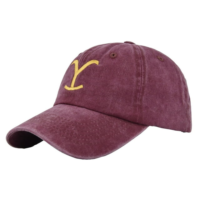 Yellowstone Dutton Ranch Hat Cross Ponytail Baseball Cap Distressed Outdoor Embroidery Sunscreen Hat Solid Color Cap