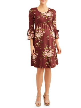 Maternity Empire Waist Floral Dress