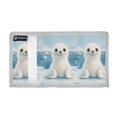thumbnail image 2 of JIALIOU Nylon Trifold Card Wallet with ID Window Zipper Pocket for Men Women Teen Baby Seal on Iceberg, 2 of 7