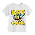 thumbnail image 4 of JUMEYU Girls T Shirt Toddler Baby Boy Girl Short Sleeve Crew Neck T Shirt Pullover Sweatshirt Summer Basic Tee Casual Clothes 2T 3T (White,2-3 Years), 4 of 4