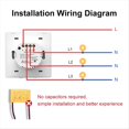 thumbnail image 5 of Tuya Smart Switch Zigbee Botón Interruptor de Pared Fuente de Alimentación de Fuego Único APP Temporización Voz Inteligente, 5 of 5