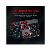 MSI Vigor GK30 Gaming Keyboard & GM11 Gaming Mouse Combo - Mechanical Membrane Switches, 6-Zone RGB, Water Repellent & Splash-Proof, 5000 DPI - Black