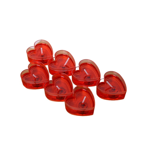 Monstrate Paquete de 10 velas para tartas, velas de plástico para fiestas, velas de cumpleaños de horas, velas de cumpleaños sin humo para Iluminación navideña Rojo