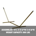 thumbnail image 2 of Bliss Hammocks 15' Hammock Stand, Weather & Rust Resistant, 500 lb. Capacity - Taupe, 2 of 6