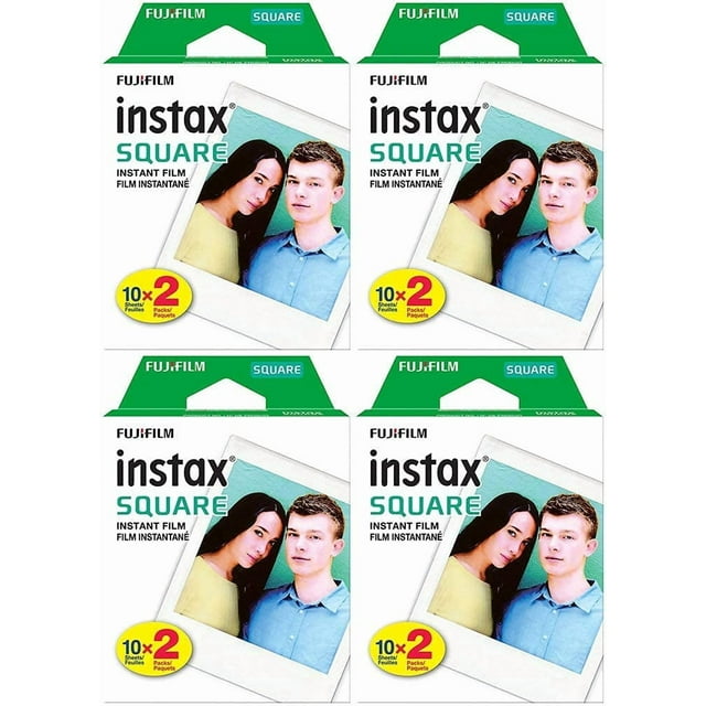 Película Fujifilm INSTAX SQUARE, paquete doble, 20 exposiciones