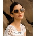 thumbnail image 4 of KALIYADI Women Sunglasses Polarized Sunglasses Trendy Retro Sun Glasses with UV Protection for Travel Driving, 4 of 7