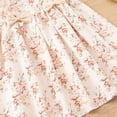 thumbnail image 7 of ITSAME Girls Dress, Waist-Cinching Ruffled Sleeveless Cute Bow Summer Casual Fashion Printed Dress Pink 6-7T, 7 of 7
