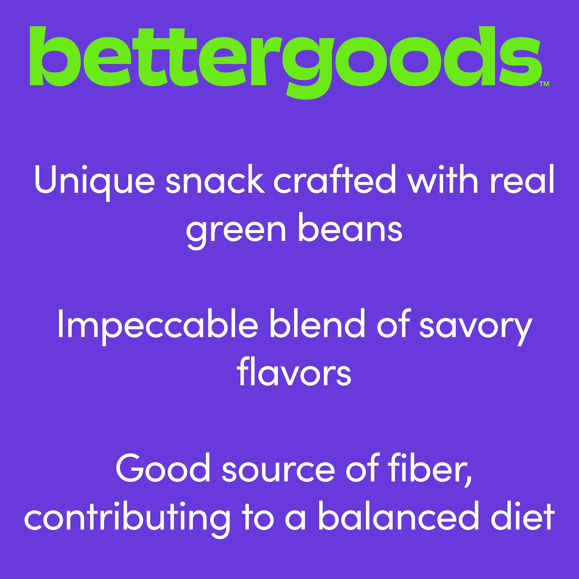 bettergoods Green Bean Chips, 3 oz Pouch