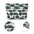 thumbnail image 4 of Unique Bargains 1 Pc Mushroom Pattern Drawstring Makeup Bag for Vacation Travel Polyester green, 4 of 6