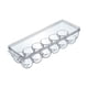thumbnail image 2 of Porta huevos para refrigerador Bandeja porta huevos Organizador de cocina Nevera transparente 12 cuadrícula, 2 of 9