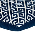 thumbnail image 4 of Nassau Collection Greek Key Square Cotton Throw Pillow - 20" - Blue and White, 4 of 4