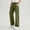 Army Green, variant on BRGZLK Kids Pull On Cargo Pants Spring Fall Fashion Solid Color Elastic Waist Casual Straight Wide Leg Work Pants with Pockets Khaki 9-10 Years