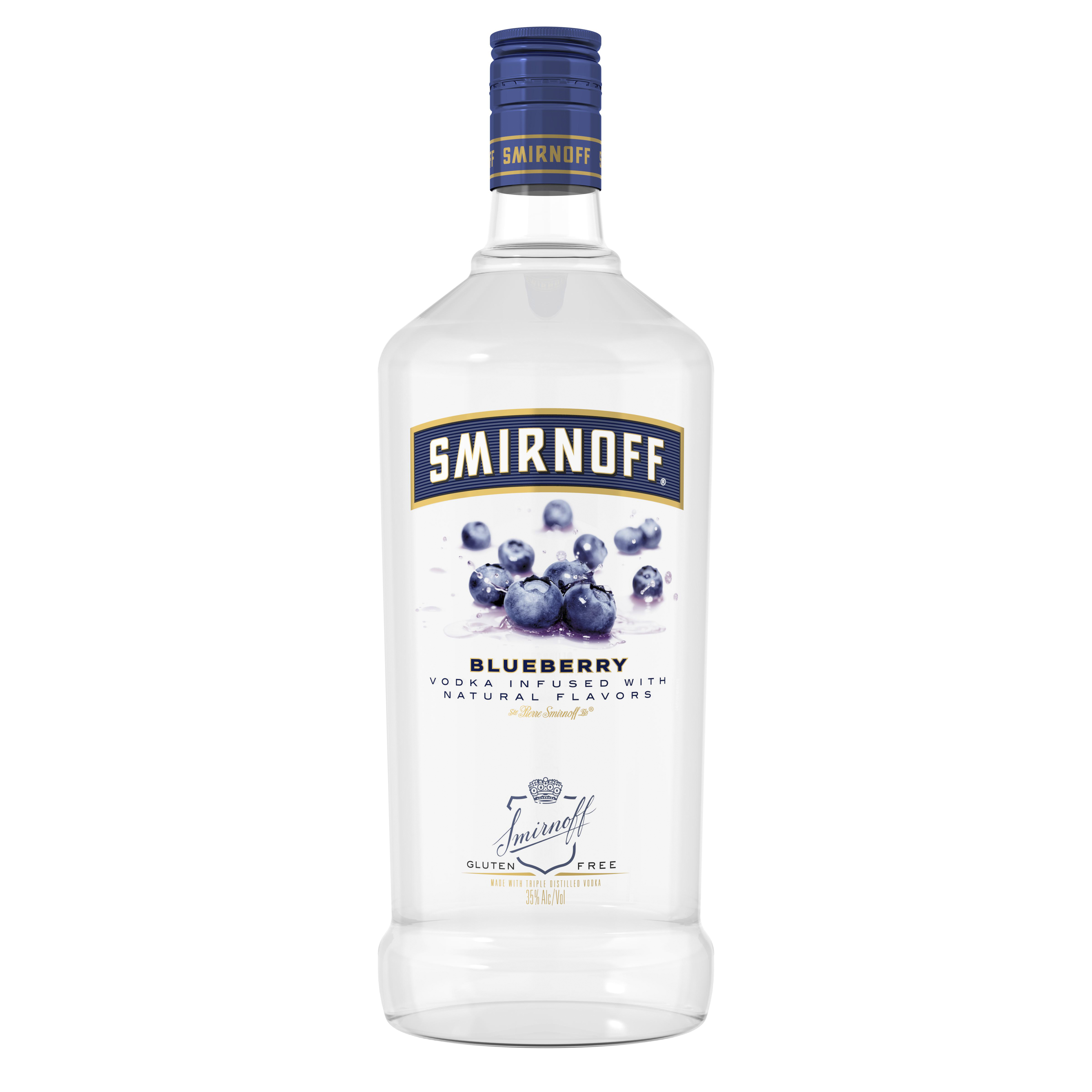 Smirnoff Blueberry, 1.75 L, 70 Proof (Vodka Infused with Natural