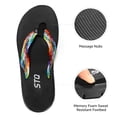 thumbnail image 4 of STQ Flip Flops for Women Quick Dry Yoga Mat Beach Sandals Comfortable for Summer BLACK MULTI Size 10, 4 of 8