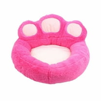 BESTSKY Washable Dog Bed,Head and Neck Support Dog Mat,Simple and Practical Cat Beds for Indoor Cats,Pink,S