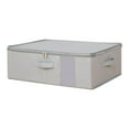 thumbnail image 1 of debajo de la caja de almacenamiento de la caja de ropa Organizador de juguetes Garnizador práctico contenedor de almacenamiento plegado con contenedor Gris, 1 of 8