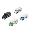 thumbnail image 3 of Juego de juguetes de coches, 4 piezas, modelo de coche con retroceso, modelo de camión, juego de juguetes, juego de modelo de ambulancia, tecnología innovadora, 3 of 9